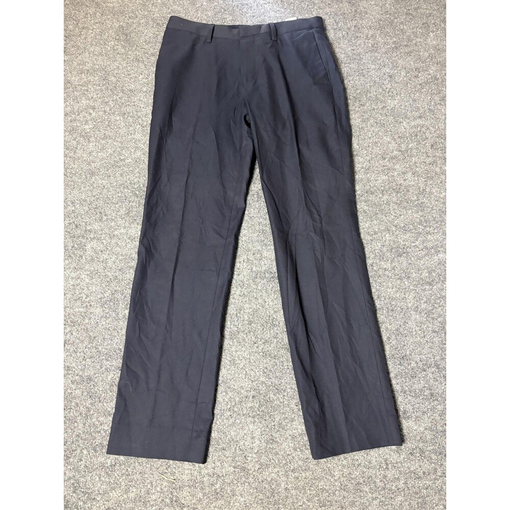 Banana Republic Dress Pants Mens 31x32 Blue Slim Fit Wool Stretch Work Office